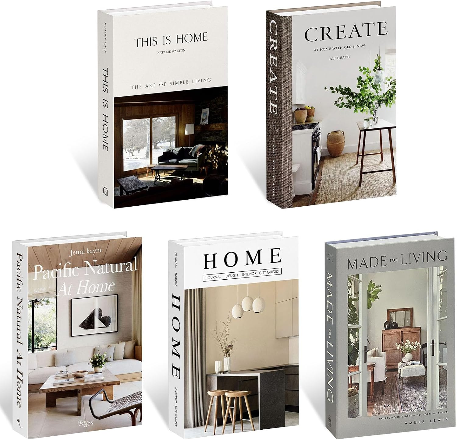 Decorative Faux Books Set — Set of 5 decorative books