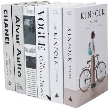 Fashion Fake Books — Set of 6 decorative books